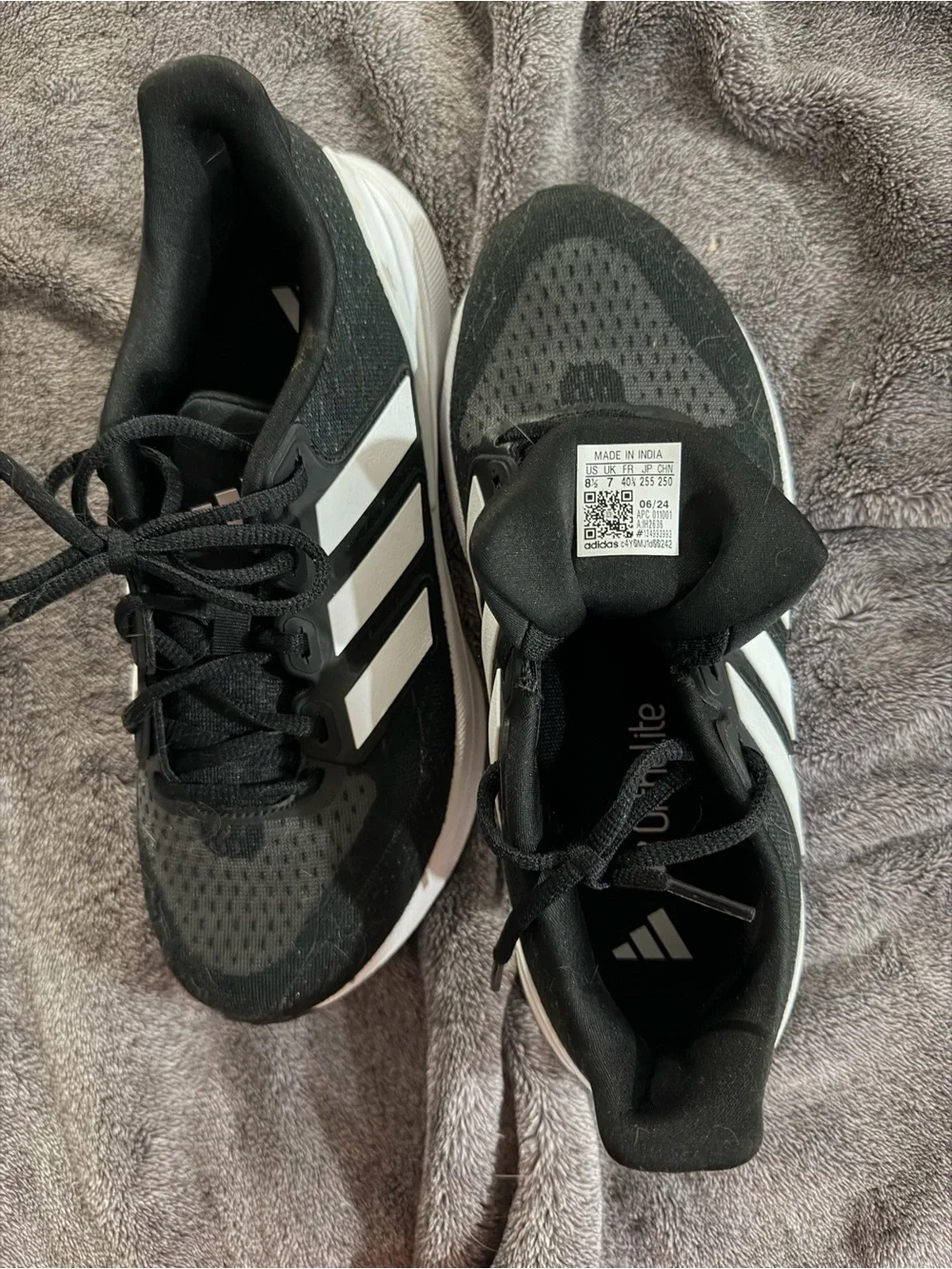 adidas Black & White Athletic Sneakers